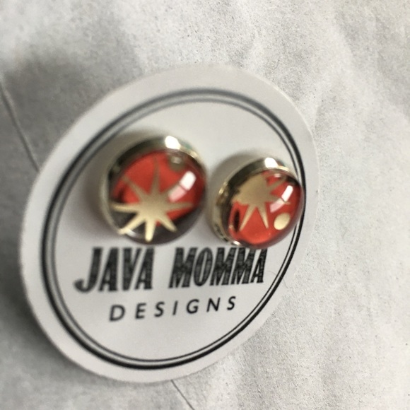 earrings Starbucks card recycled STAR HOLIDAY Googie dainty NEW! - Picture 7 of 8